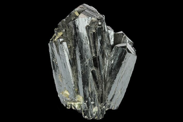Lustrous Ilvaite Crystal Cluster with Quartz - Inner Mongolia #173101